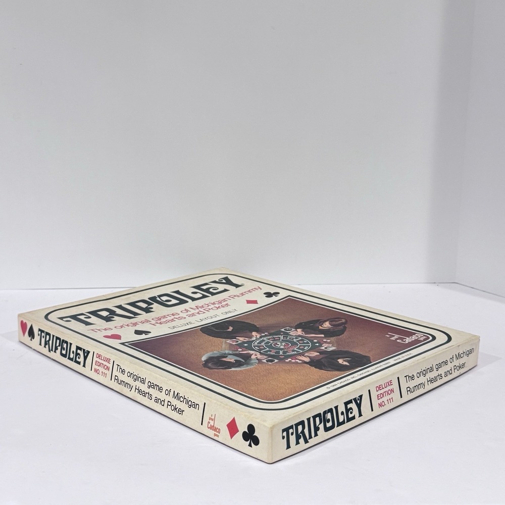 1969 Cadaco Tripoley Deluxe Layout Only‎ Michigan Rummy Hearts - Picture 6 of 6